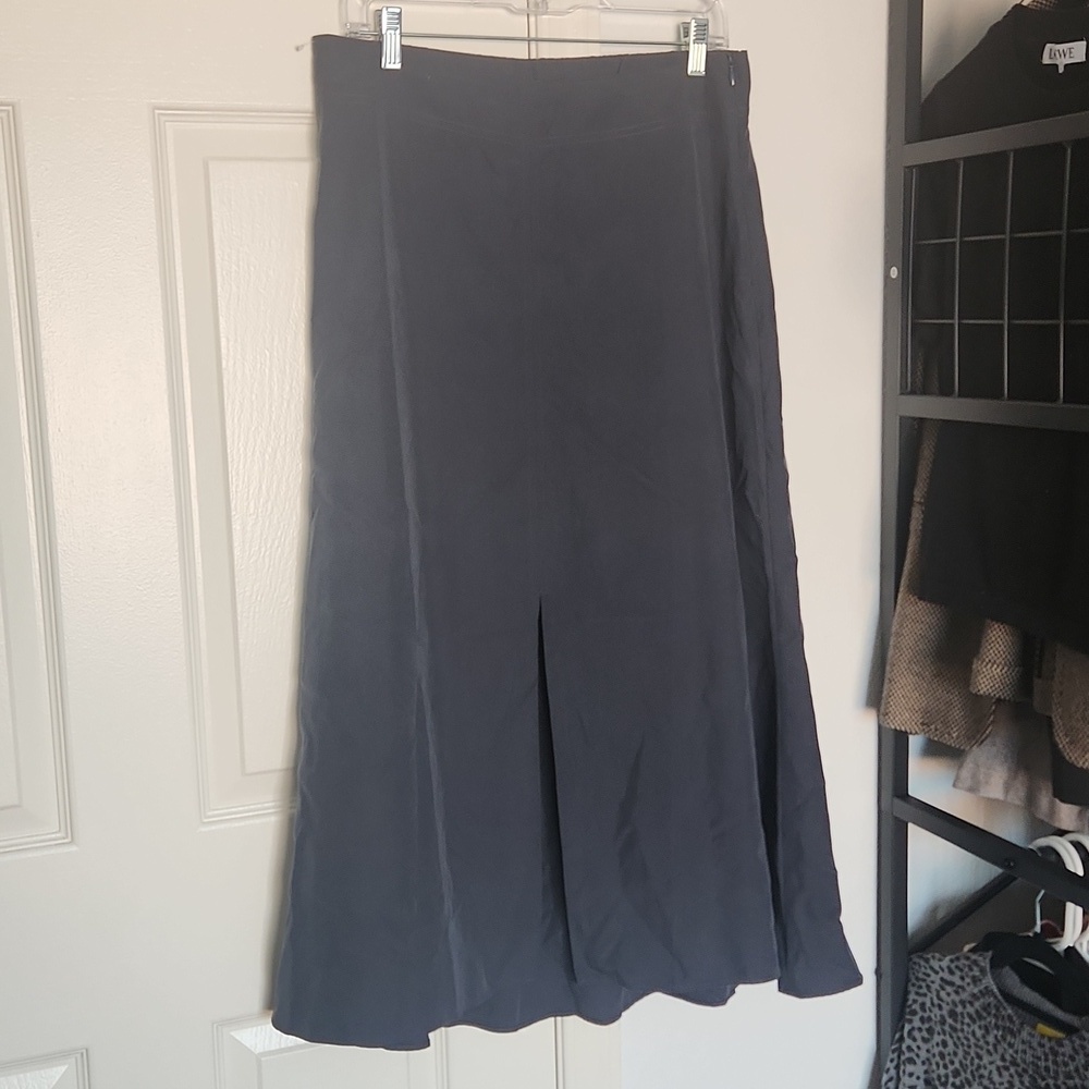 Epoque Evolution Blue Maxi Front Slit Skirt Size Medium